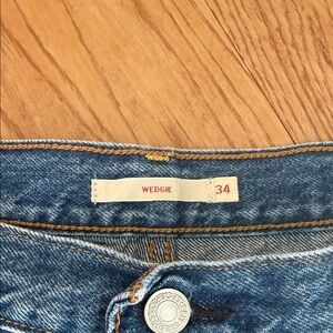 Levi's Wedgie High-Rise Denim Jeans in Blue